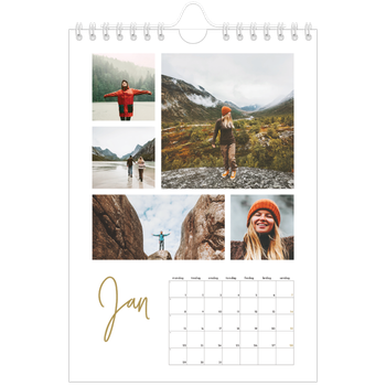 Fotokalender A5 — Håndskrevet måned