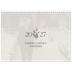 Fotokalender A4 dobbel (30 x 40 cm) — Initialer i blomst [kalender-forside]