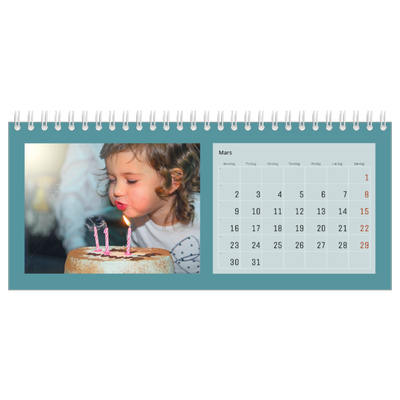 Bordkalendere — Stilrene farger [Mars]