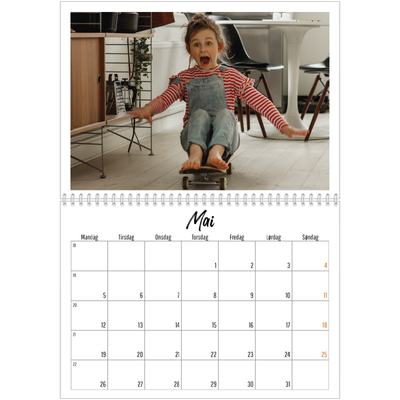 Fotokalender A4 dobbel (30 x 40 cm) — Boken om meg [kalender-forside]