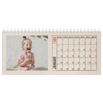 Bordkalender med foto — Stempeleffekt