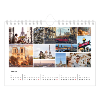 Fotokalender A5 — Bilderutenett