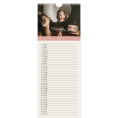 Fotokalender smal  — Pastellkapitler [kalender-forside]