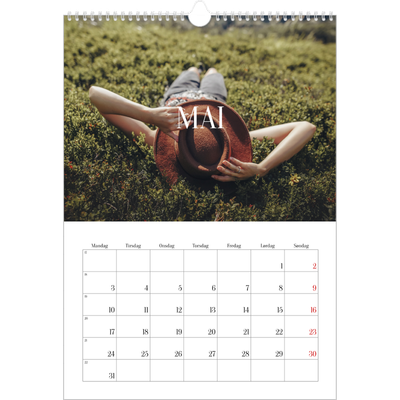 A3 Månedskalender — Endeløs flukt [Mai]