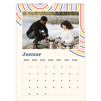 Fotokalender A3 — Retro striper