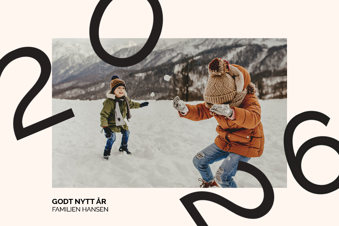 Fotokort — Nyttårshilsen