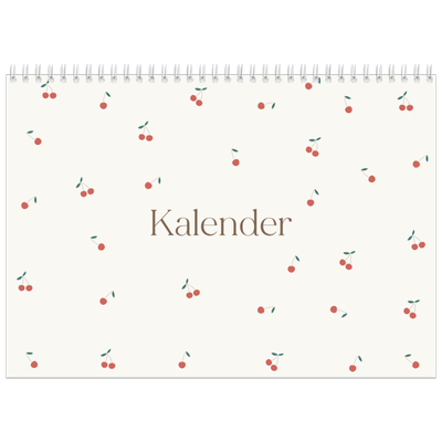 Fotokalender A4 dobbel (30 x 40 cm) — Kirsebærlykke [kalender-forside]
