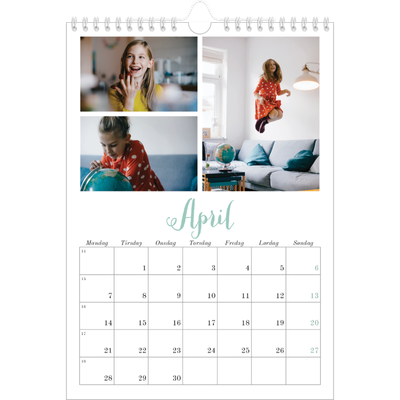 Fotokalender A4 (20 x 30 cm) — Hallo verden [April]