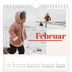 Månedskalender kvadratisk — Kalender 90-talls stil [Februar]