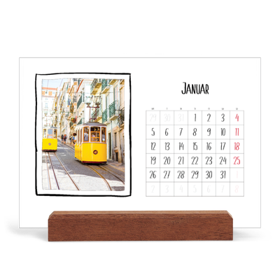 Bordkalender med trestativ - Liggende  — Albumøyeblikk [Januar]