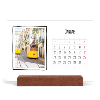 Bordkalender med trestativ - Liggende — Albumøyeblikk