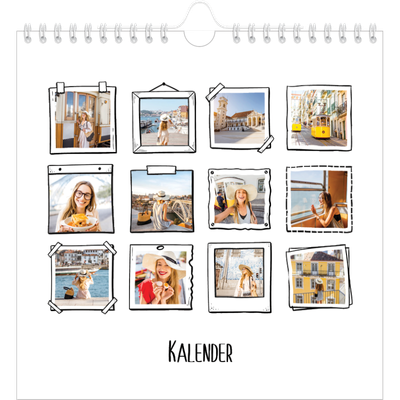 Månedskalender kvadratisk — Albumøyeblikk [kalender-forside]