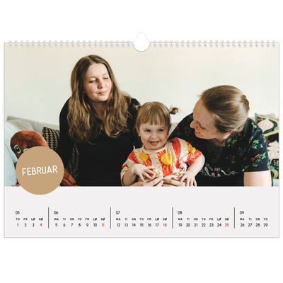 Fotokalender A3 — Fotoklistremerke [Februar]