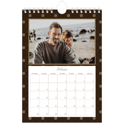 Fotokalender A5 — Geometrisk mønster [Februar]