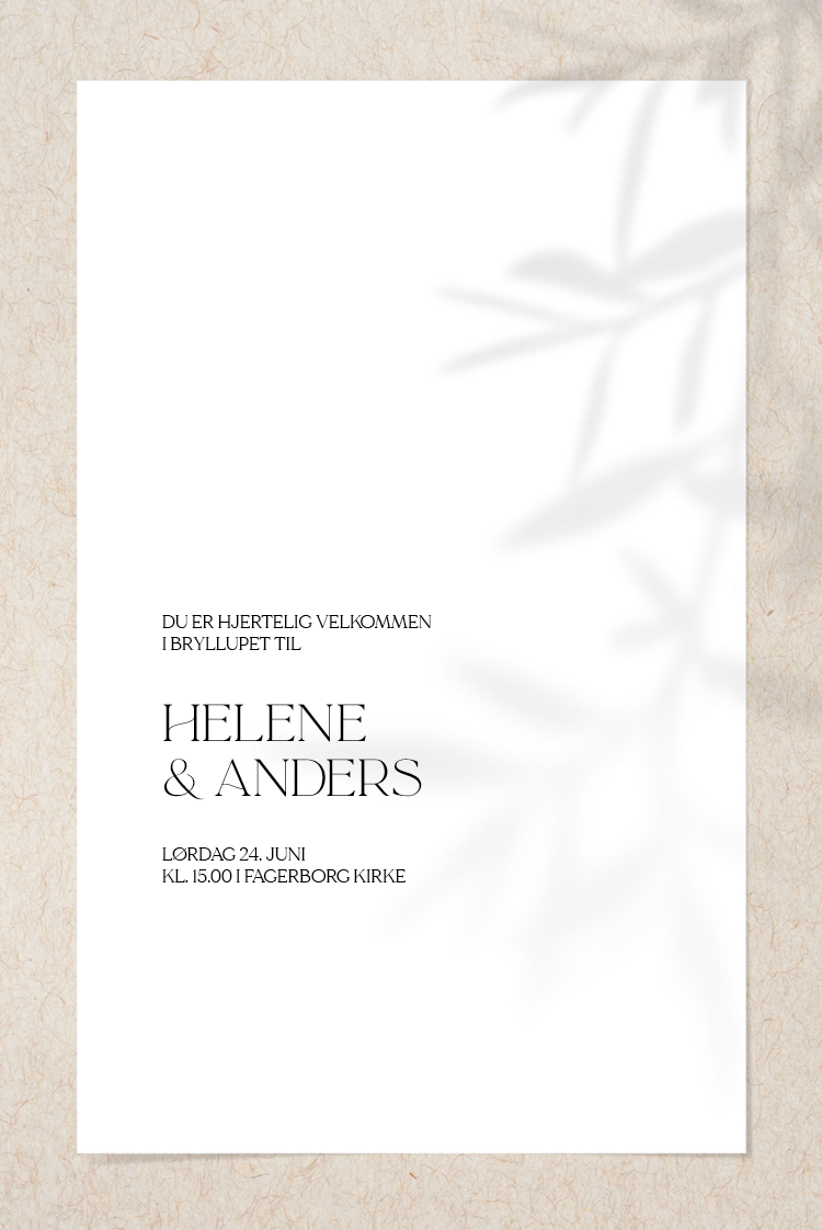 Invitasjoner — Naturlig skygge