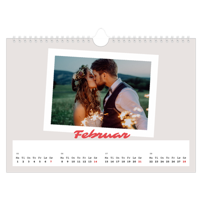Fotokalender A4 — Signert trykk [Februar]
