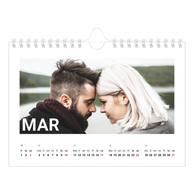 Fotokalender A5 — Stor måned [Mars]