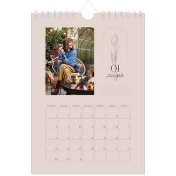 Fotokalender A5 — Enkel botanisk
