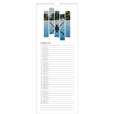 Fotokalender smal  — Reisebilder [Februar]