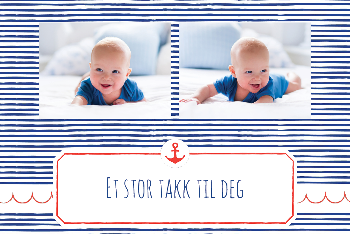 Takkekort — Liten sjømann