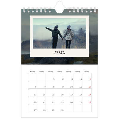 Fotokalender A5 — Portrettredigeringen [April]