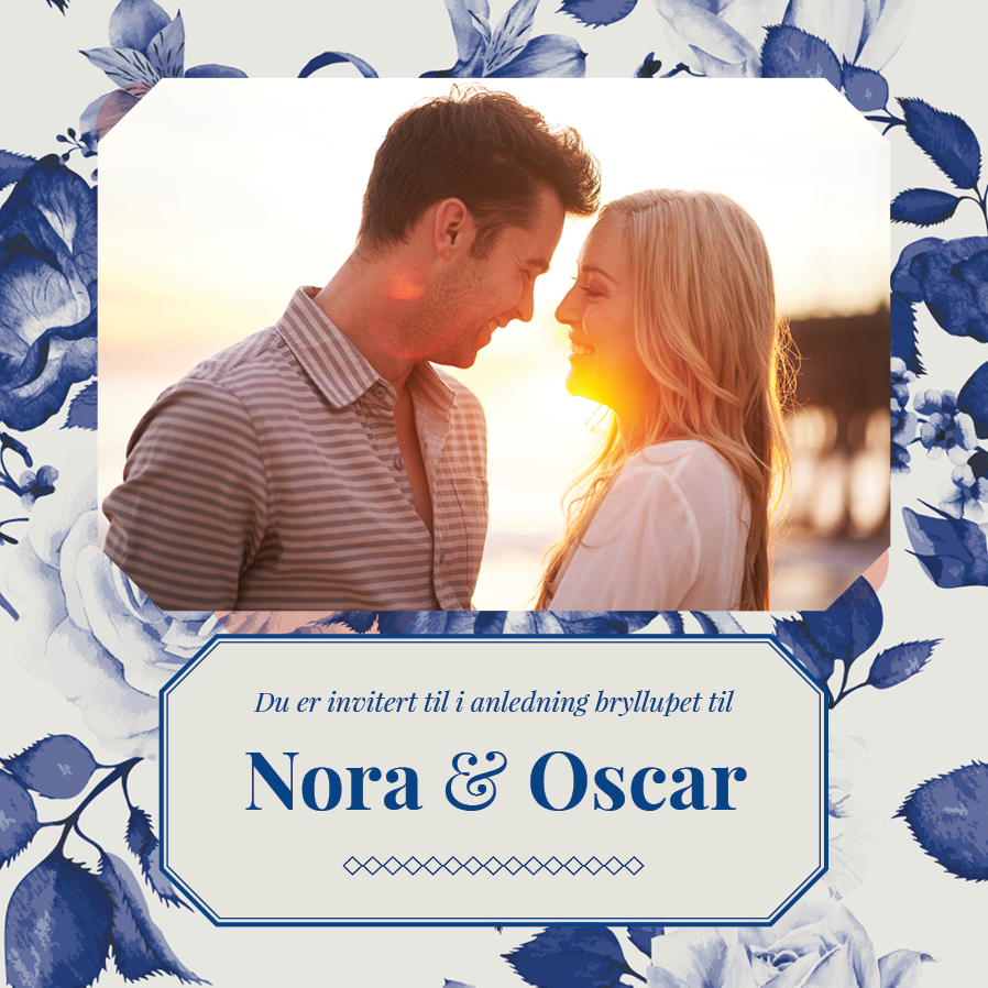 Invitasjoner — Botanisk blå