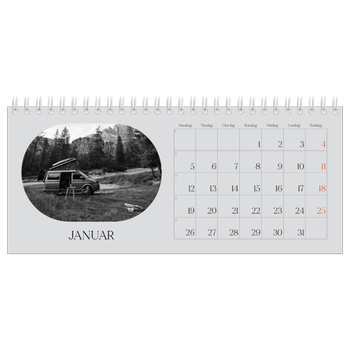 Bordkalender med foto — Den åpne veien