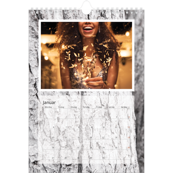 Fotokalender A4 — Bakgrunn i bark