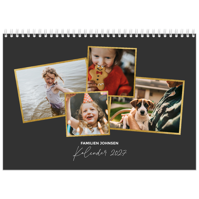 Fotokalender A4 dobbel (30 x 40 cm) — Gode minner [kalender-forside]