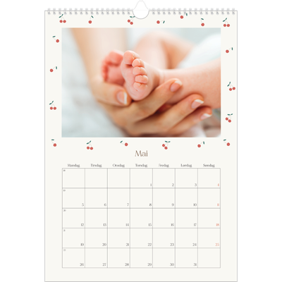 A3 Månedskalender — Kirsebærlykke [kalender-forside]