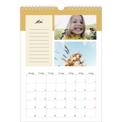 Fotokalender A4 (20 x 30 cm) — Kalender med "To do"-liste [kalender-forside]