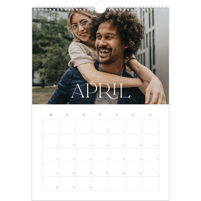 A3 Månedskalender — Store bilder [April]