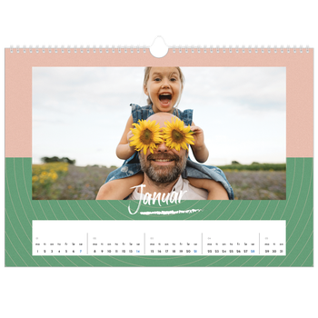 Fotokalender A3 — Fargerik kalender