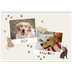 Fotokalender A4 dobbel (30 x 40 cm) — Leken valp [kalender-forside]