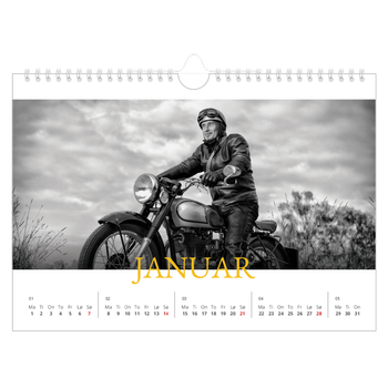 Fotokalender A4 — Historisk stil