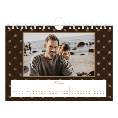 Fotokalender A5 — Geometrisk mønster [Februar]
