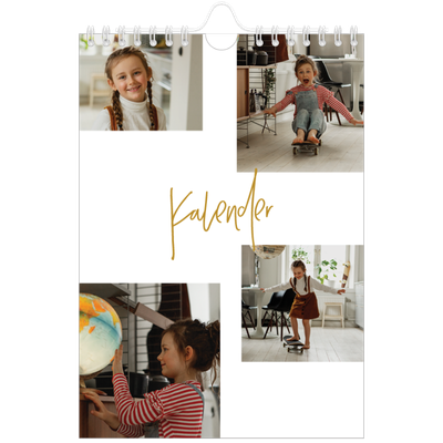 Fotokalender A5 — Gullstift [kalender-forside]