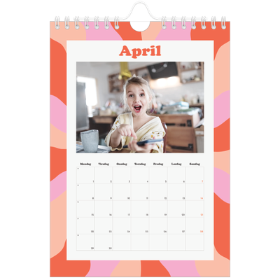 Fotokalender A5 — Lek med mønster [April]