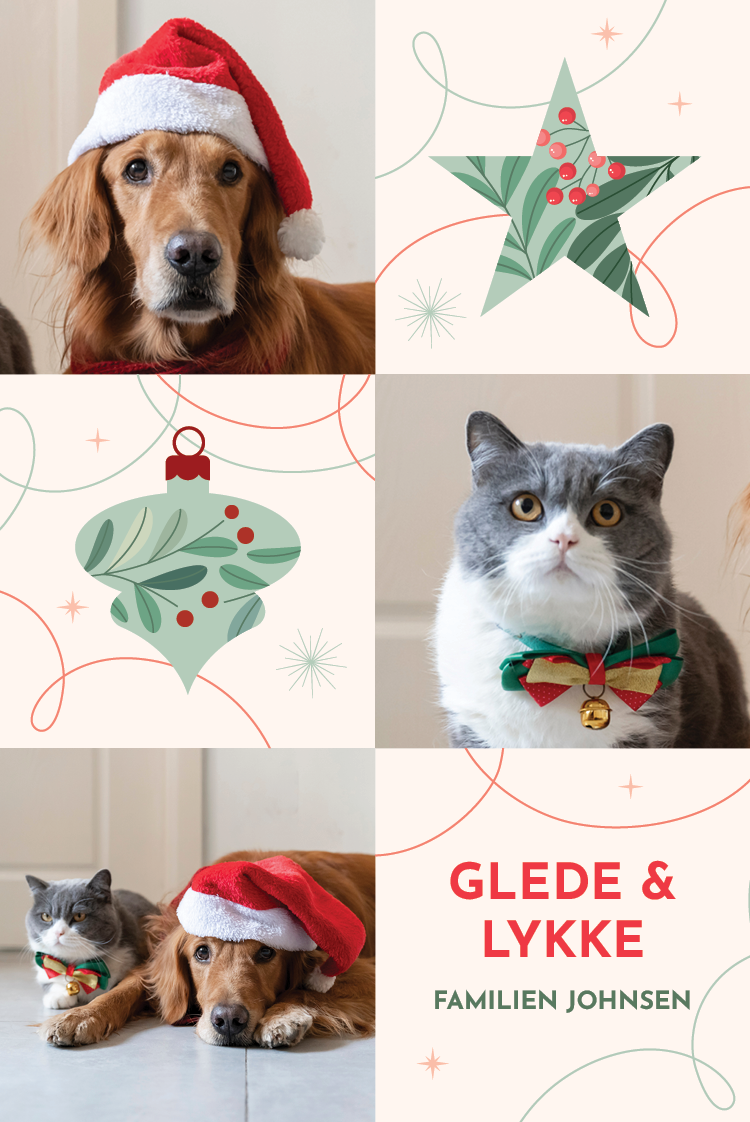 Fotokort — Festlige former - lys