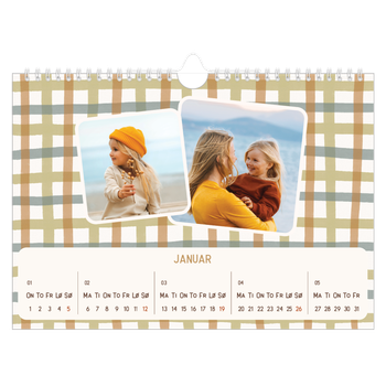 Fotokalender A4 — Retro mønstre
