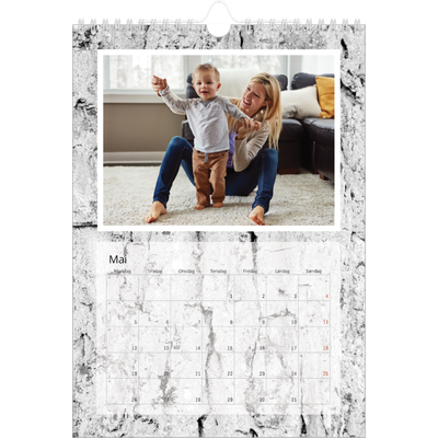 Fotokalender A4 (20 x 30 cm) — Bakgrunn i bark [kalender-forside]