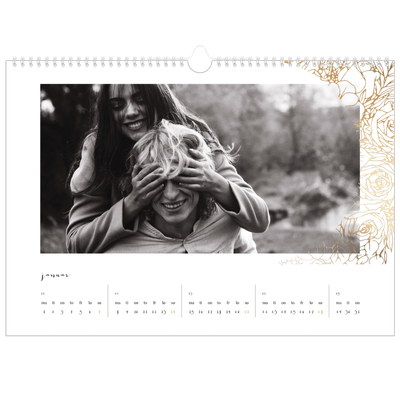Fotokalender A3 — Gullblomster [Januar]