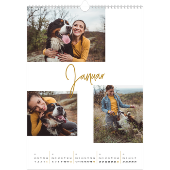 Fotokalender A3 — Gullstift