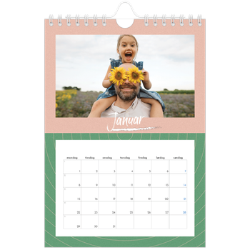 Fotokalender A5 — Fargerik kalender