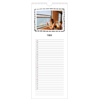 Fotokalender smal  — Albumøyeblikk [Februar]