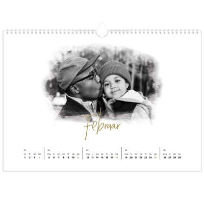Fotokalender A3 — Diffuse bilderammer [Februar]