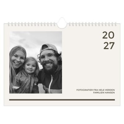Fotokalender A4 — Moderne og dristig [kalender-forside]