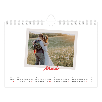 Fotokalender A5 — Signert trykk [Mai]