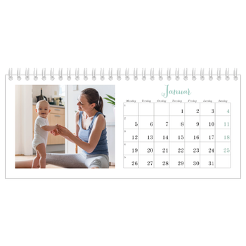 Bordkalender med foto — Hallo verden