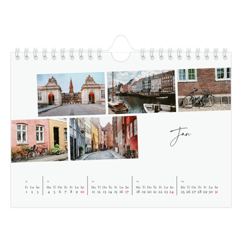 Fotokalender A5 — Byferie (hvit)